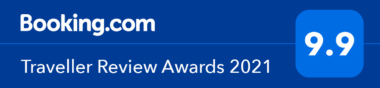 Booking.com Traveller Review Awards 2021 9.9 out of 10